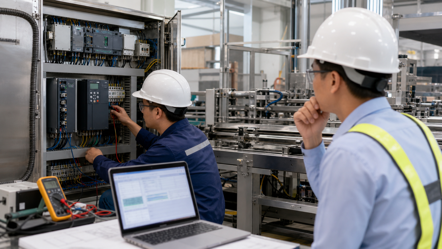 Kỹ sư xử lý commissioning kéo dài sau retrofit dây chuyền