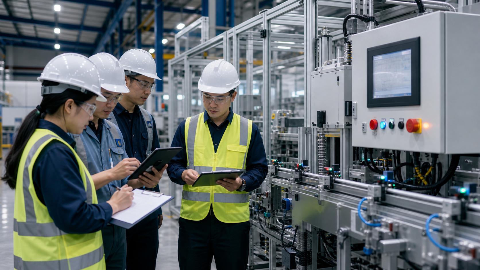 Hình ảnh hiện trường về commissioning kéo dài ngày đầu trong nhà máy