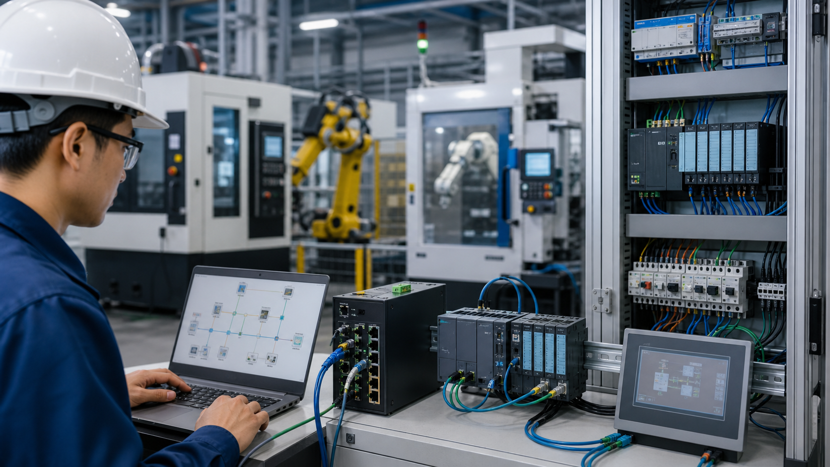 Kỹ sư kiểm tra Profinet chập chờn trong tủ điều khiển