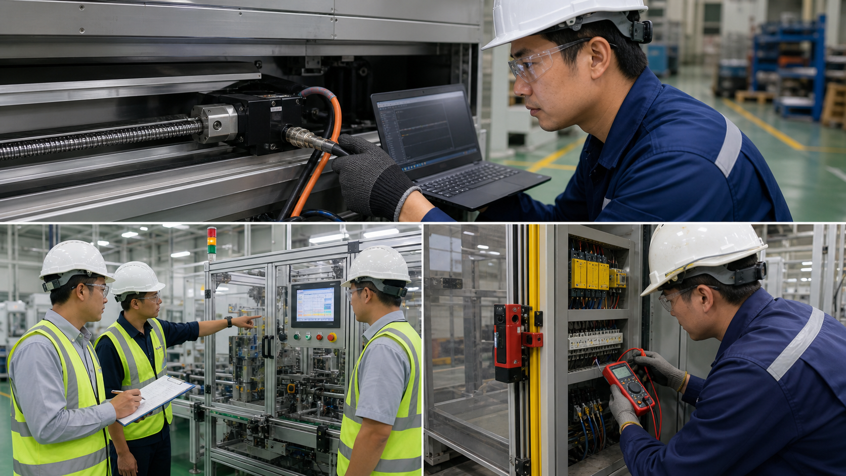 Hình ảnh hiện trường về safety interlock chập chờn trong nhà máy