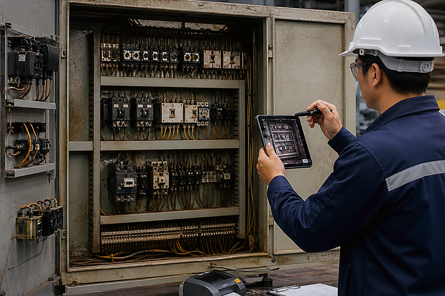 Hình ảnh hiện trường về contactor chatter liên tục trong nhà máy