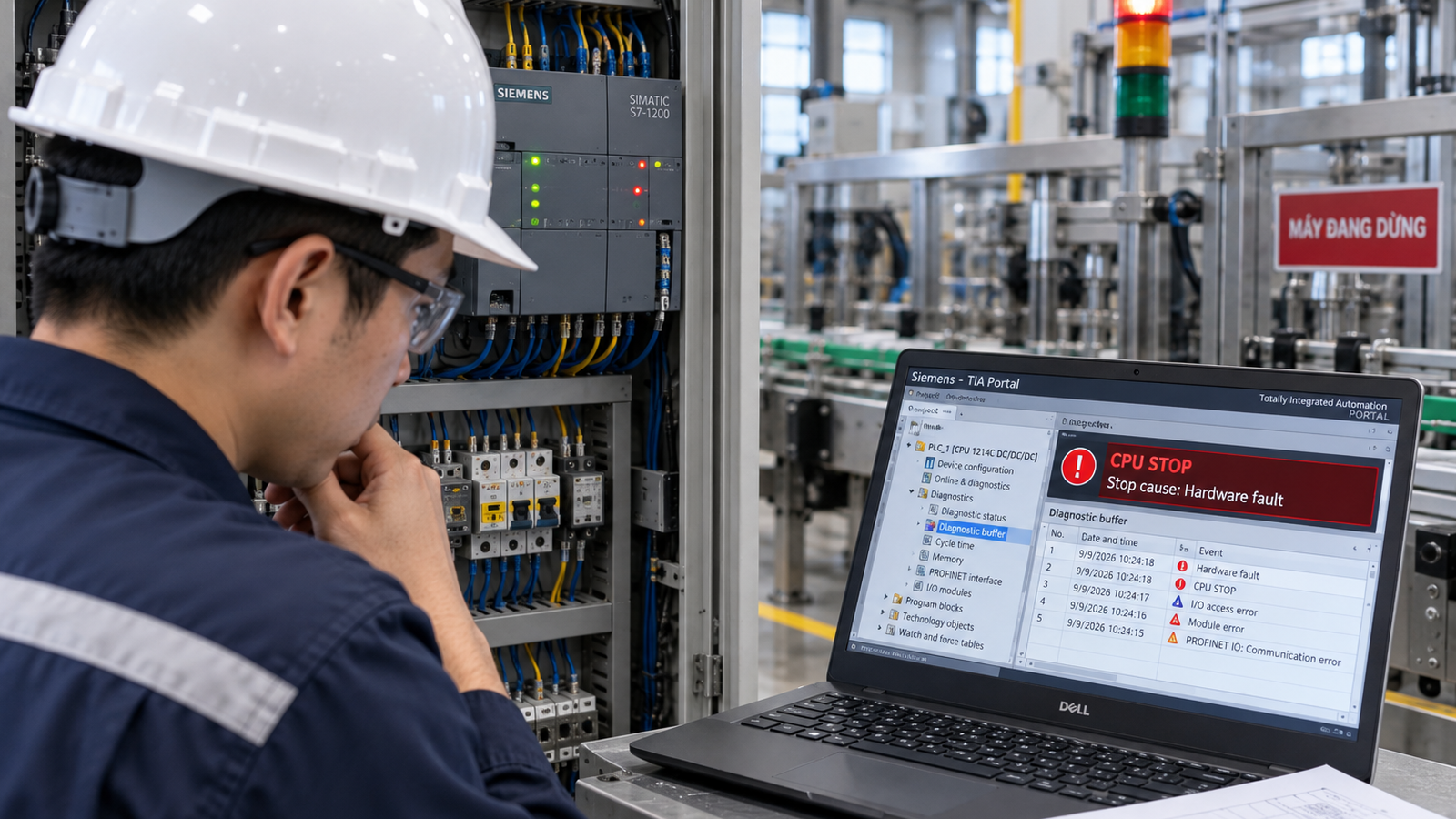 PLC lỗi sau cold start trong nhà máy cần kiểm tra theo checklist hiện trường