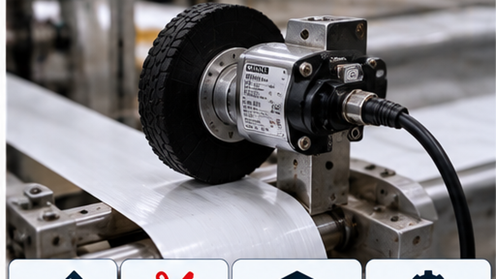 Kỹ thuật viên kiểm tra encoder đo chiều dài tại xưởng SME Việt Nam - encoder đo chiều dài